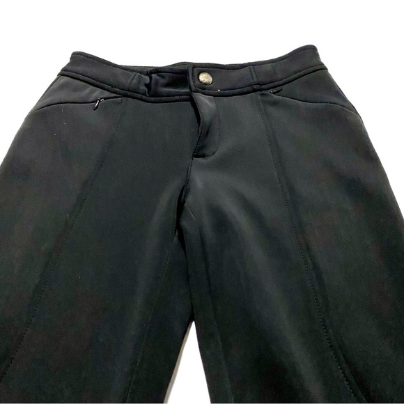 Athleta Black Snow Cruiser Flare Pants Size 2 Soft Shell Fleece Lined Snowboard - Picture 10 of 15